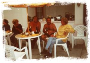 Terras met bezoekers