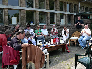 Vanweg het mooie weer vond de inspiratiedag buiten plaats