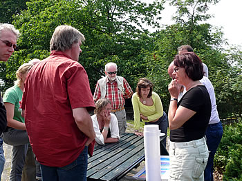 Belangstelling tijdens de presentatie van de plannen