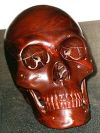 red jasper - kristallen schedel